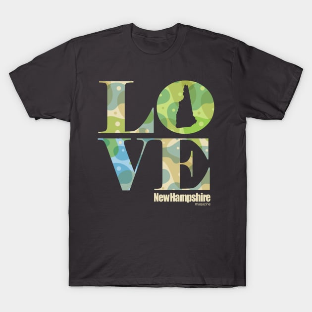 Love NH (camo square) T-Shirt by New Hampshire Magazine